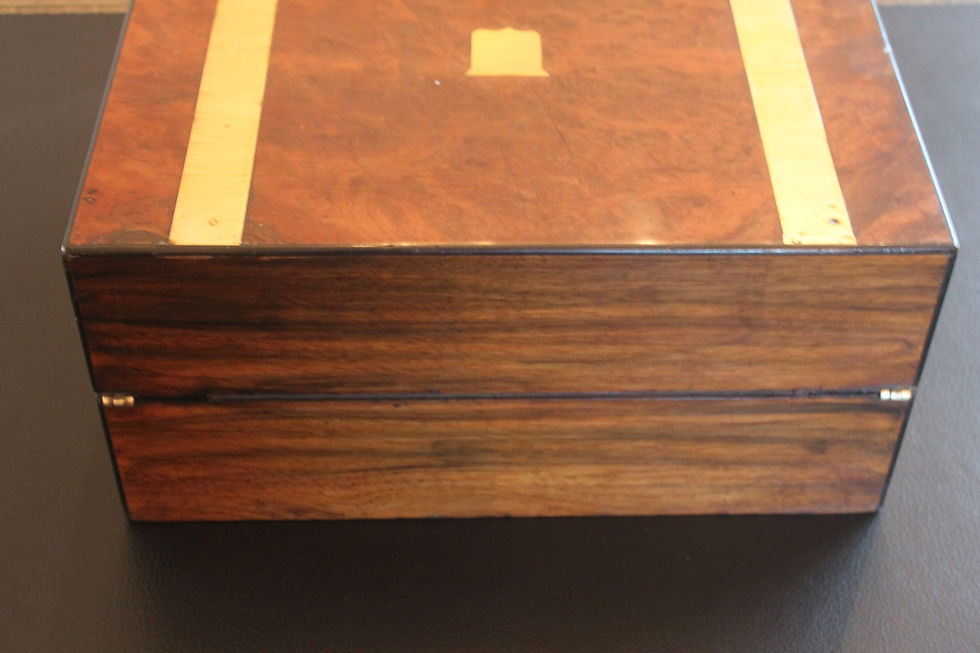 Thumbnail: Victorian brass bound writing slope