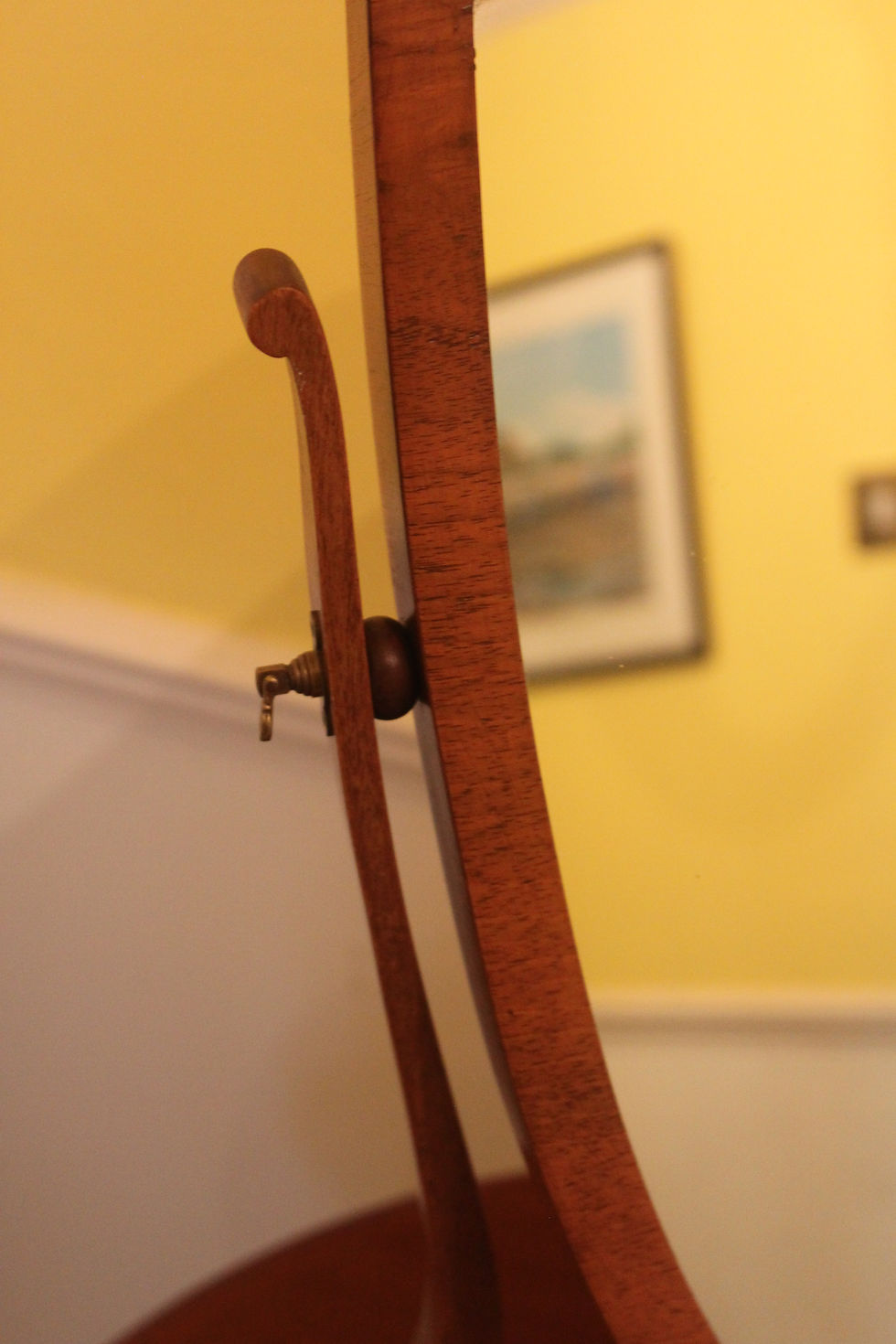 Thumbnail: Edwardian Hepplewhite style dressing mirror