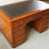 Thumbnail: Victorian oak nine drawer pedestal desk by Edwards & Roberts