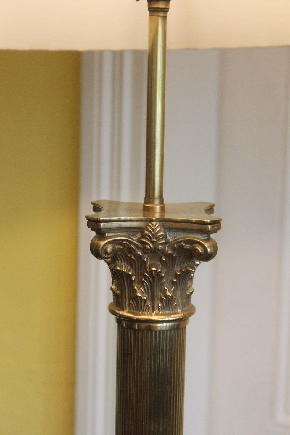 Thumbnail: Early 20th century brass standard lamp