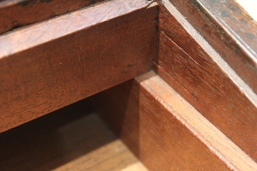Thumbnail: Late Georgian mahogany campaign bi-fold writing slope
