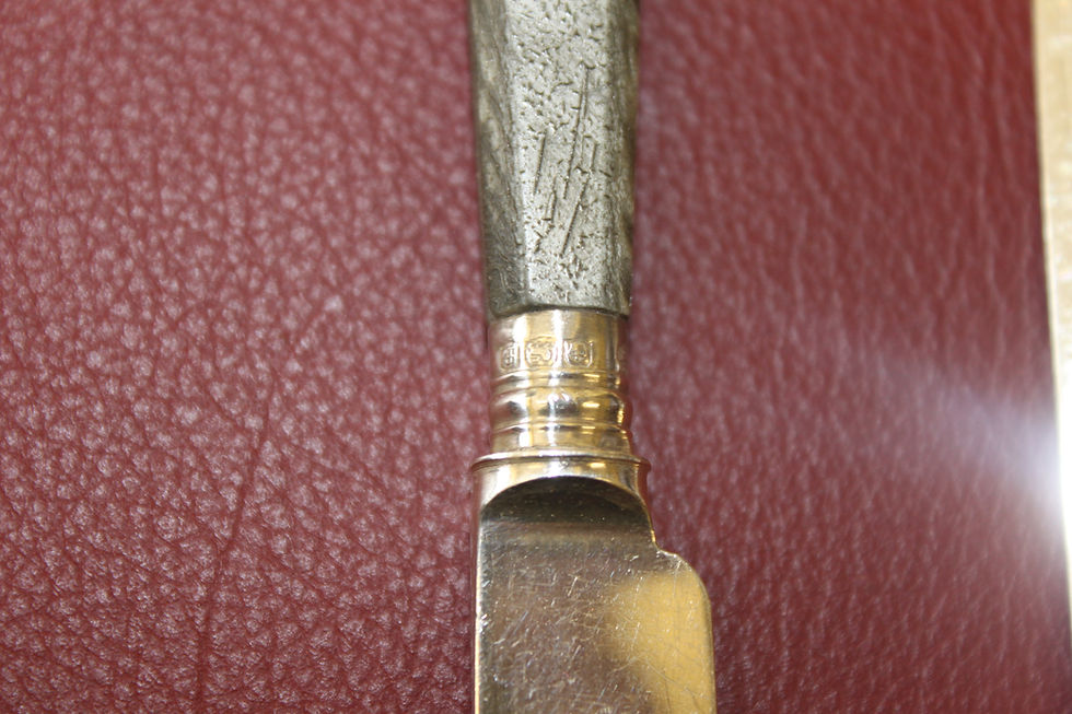 Thumbnail: A set of six silver fruit knives