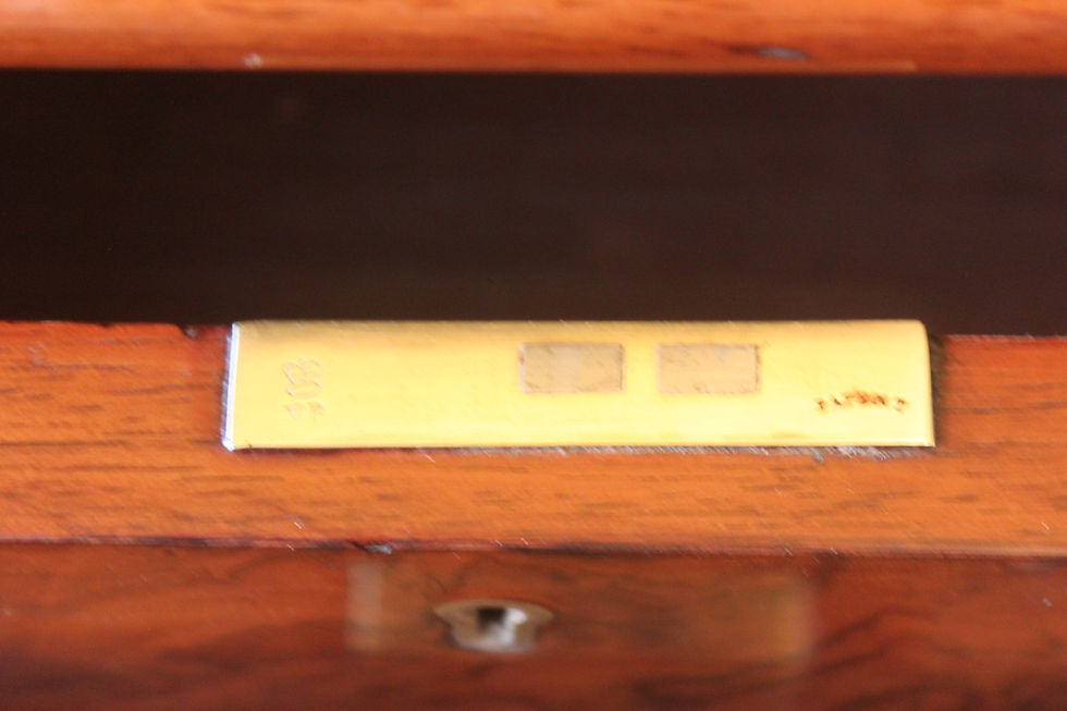 Thumbnail: A rare Victorian burr walnut partners desk by Edwards & Roberts