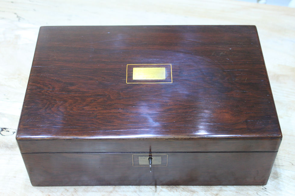 Thumbnail: An early Victorian rosewood writing slope