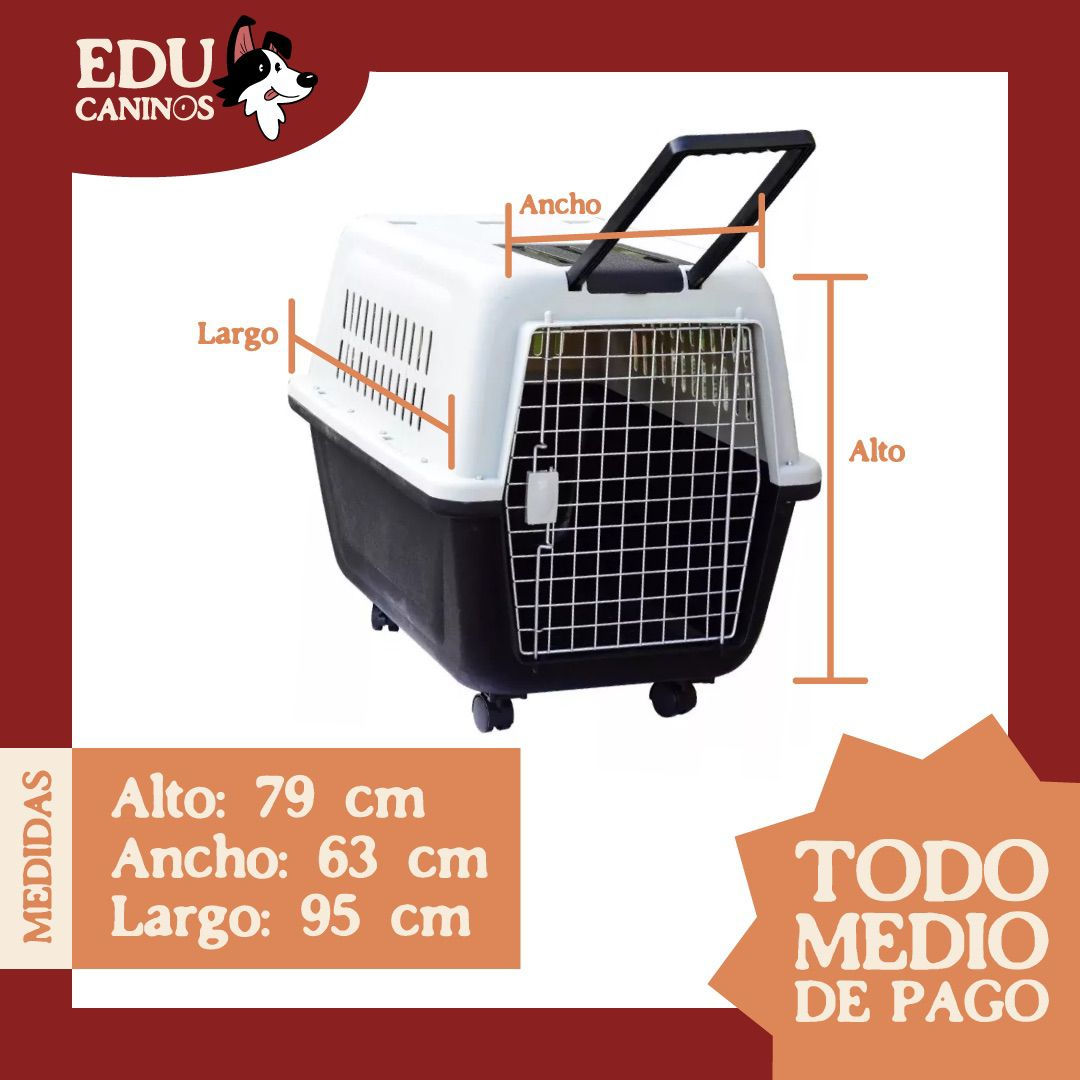 Kennel Canil Jaula de transporte L EduCaninos
