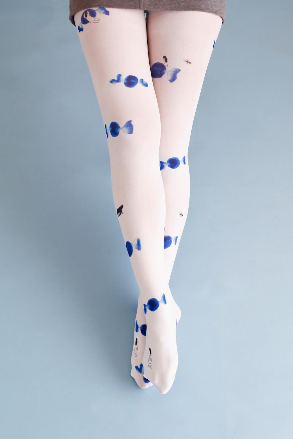 ワンピースとタイツ コラボタイツ Textile Design