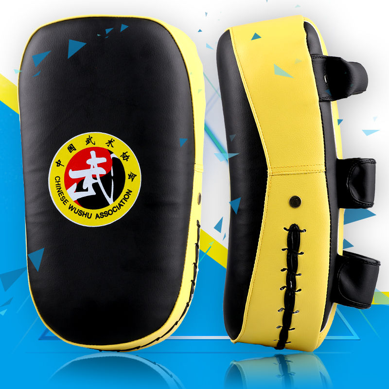 Miniatura: Almofadas curvas mma muay thai tkd luvas de perfuração couro do plutônio sand