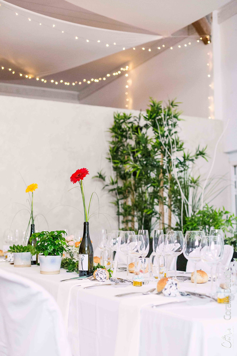 décoration salle de mariage Combe d'été