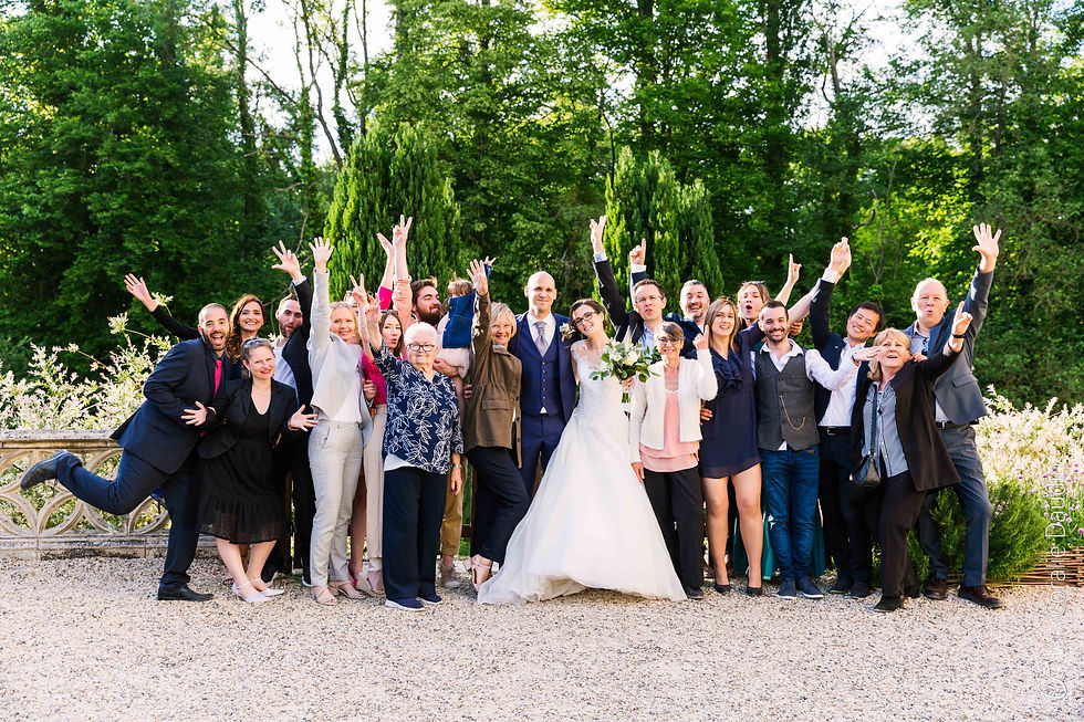 photo groupe fun mariage