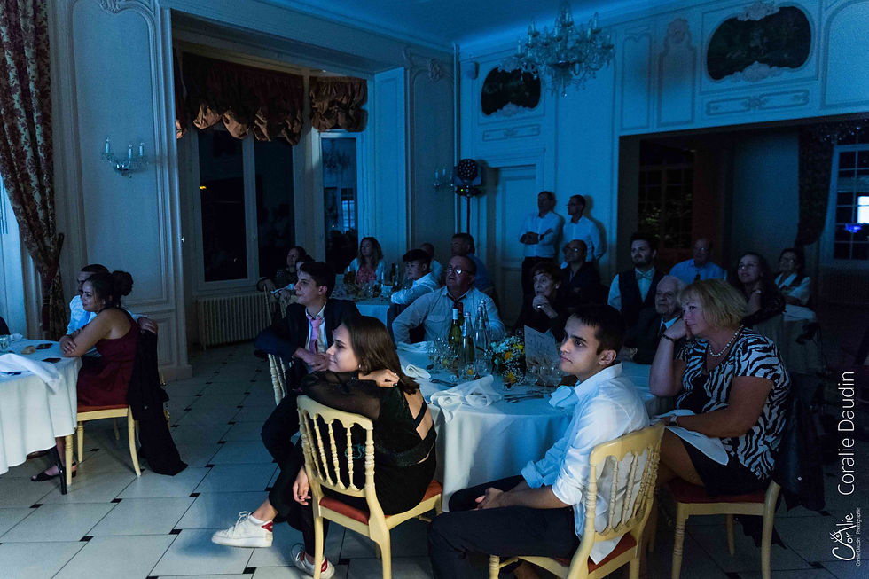 photo animation dîner mariage au Manoir des roches
