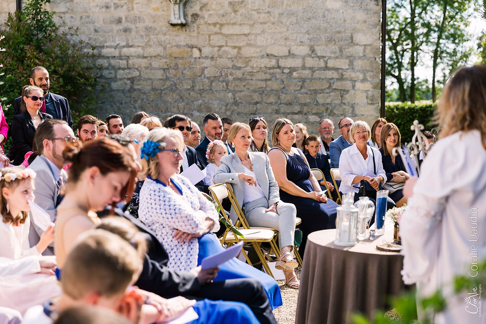 cérémonie laïque mariage au château de Pontarmé