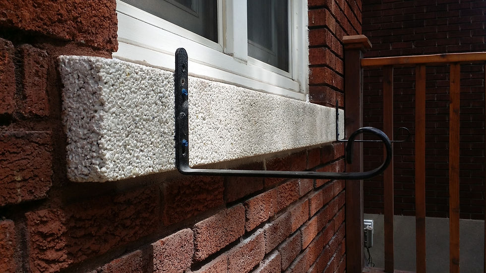 Custom made window sill