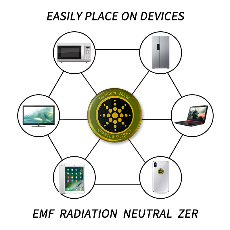 Miniatura: Quantum Anti Radiation Shield 5G EMF Protection - Phones Laptops - 12 Stickers