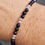 Thumbnail: Sterling Silver , Blue Goldstone Stacking Bracelet 