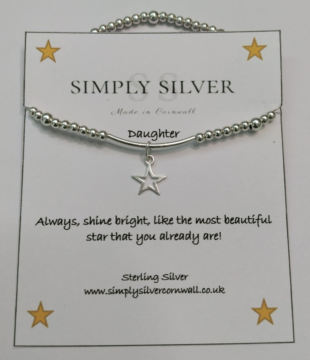Sterling Silver Star Stacking Bracelet