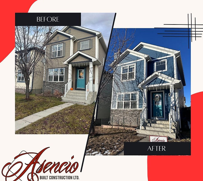 Hail Damage Repairs by Asencio Built Construction in Calgary