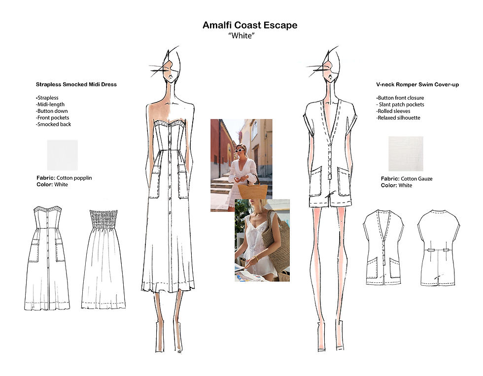 Amalfic coast escape- white