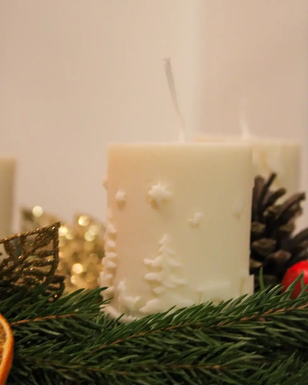 Miniaturbild: Kerze "Winterlandschaft"