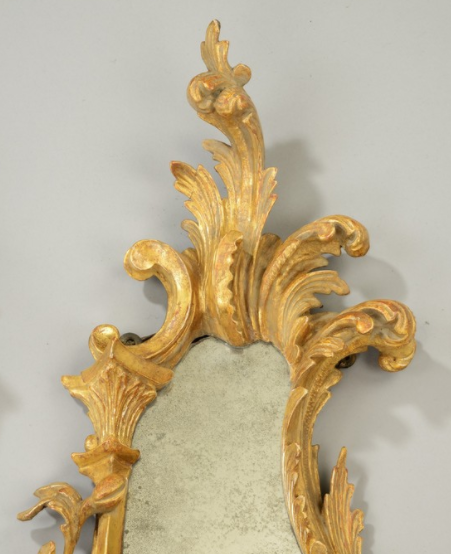 Thumbnail: A Pair Of Chippendale Style Girandole Mirrors