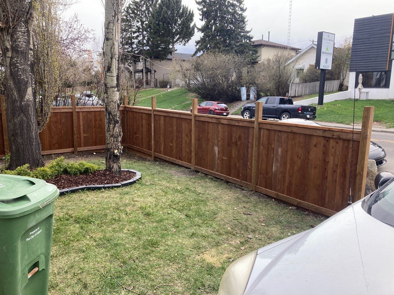Fortress Style Fence In Calgary
