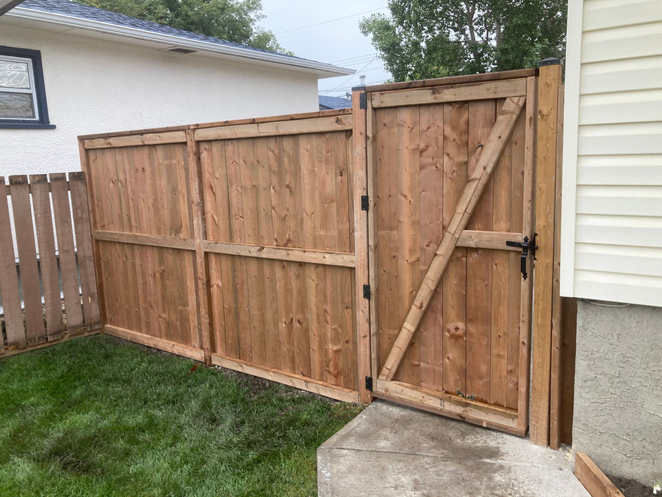 Fortress Style Fence In Calgary