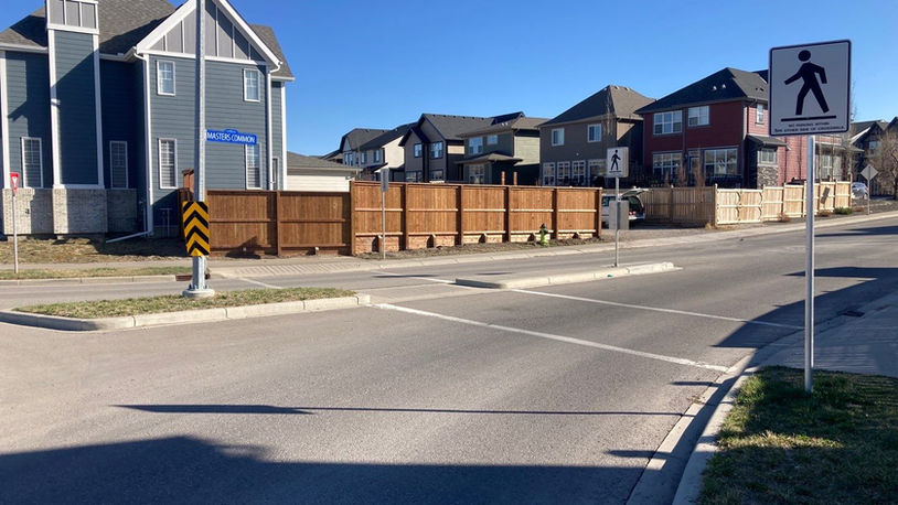 Fortress Style Fence In Calgary