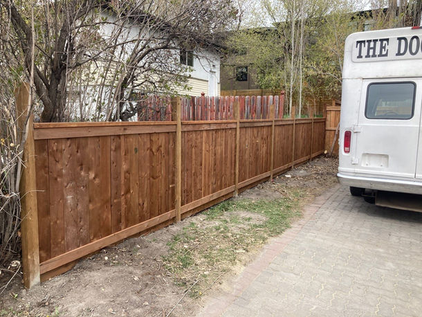 Fortress Style Fence In Calgary