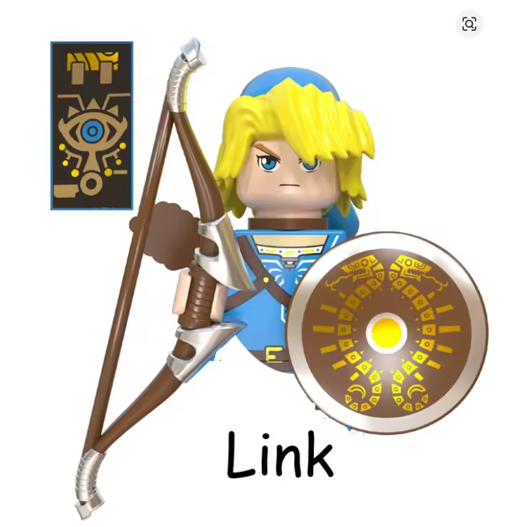 Miniatura: Bonecos Lego Link Breath, Link Twilight, Link Ocarina e Zelda