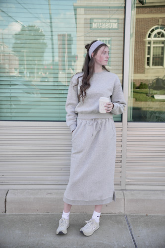Ava~ Sweat Skirt Set | Hannah Gabrielle
