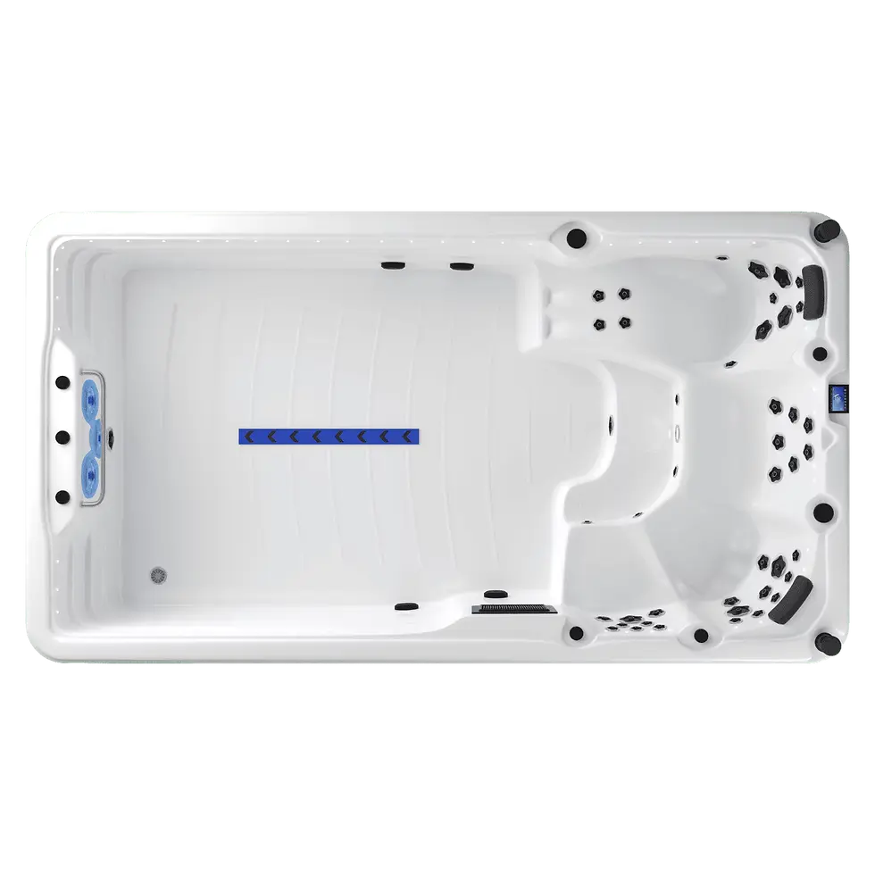 Isıtmalı swim spa havuzu sonsuz yüzme jetleri