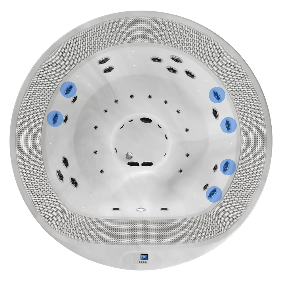 starboard ısıtmalı oval yat jakuzi omuz masaj jetleri