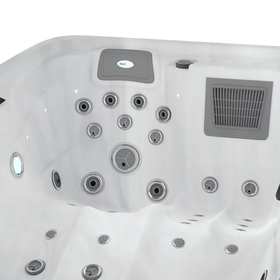 Vücudu kavrayan jakuzi uzanma alanları