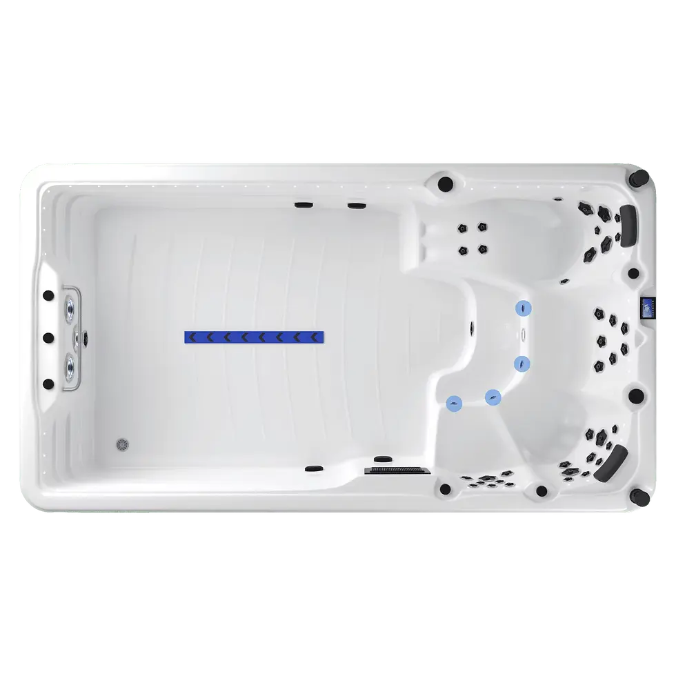 Isıtmalı swim spa havuzu ayak masaj jetleri