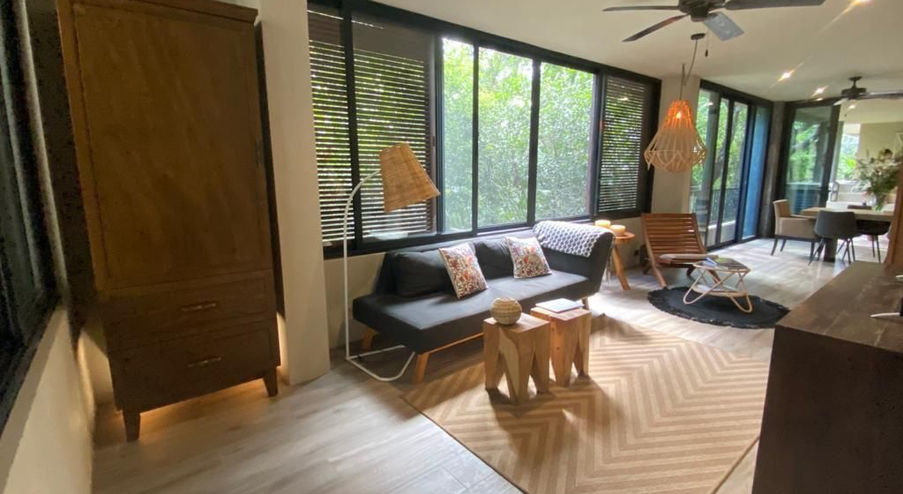Arthouse Condo living area jungle views