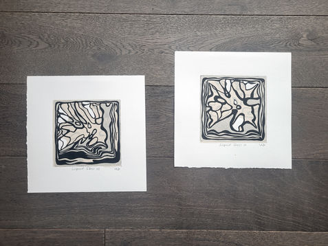 A selection of abstract original prints.