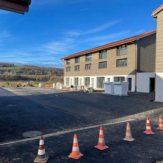 Après transformation et construction de 12 villas PPE La Source à Henniez.