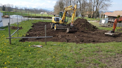Construction clés en main d’un immeuble de 5 logements à Semsales Fribourg.