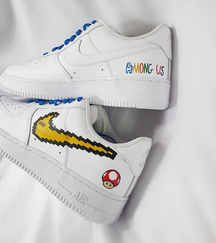 Af1 Shoes Custom Among Us Shoes Nike Air Force X Spiderman Custom