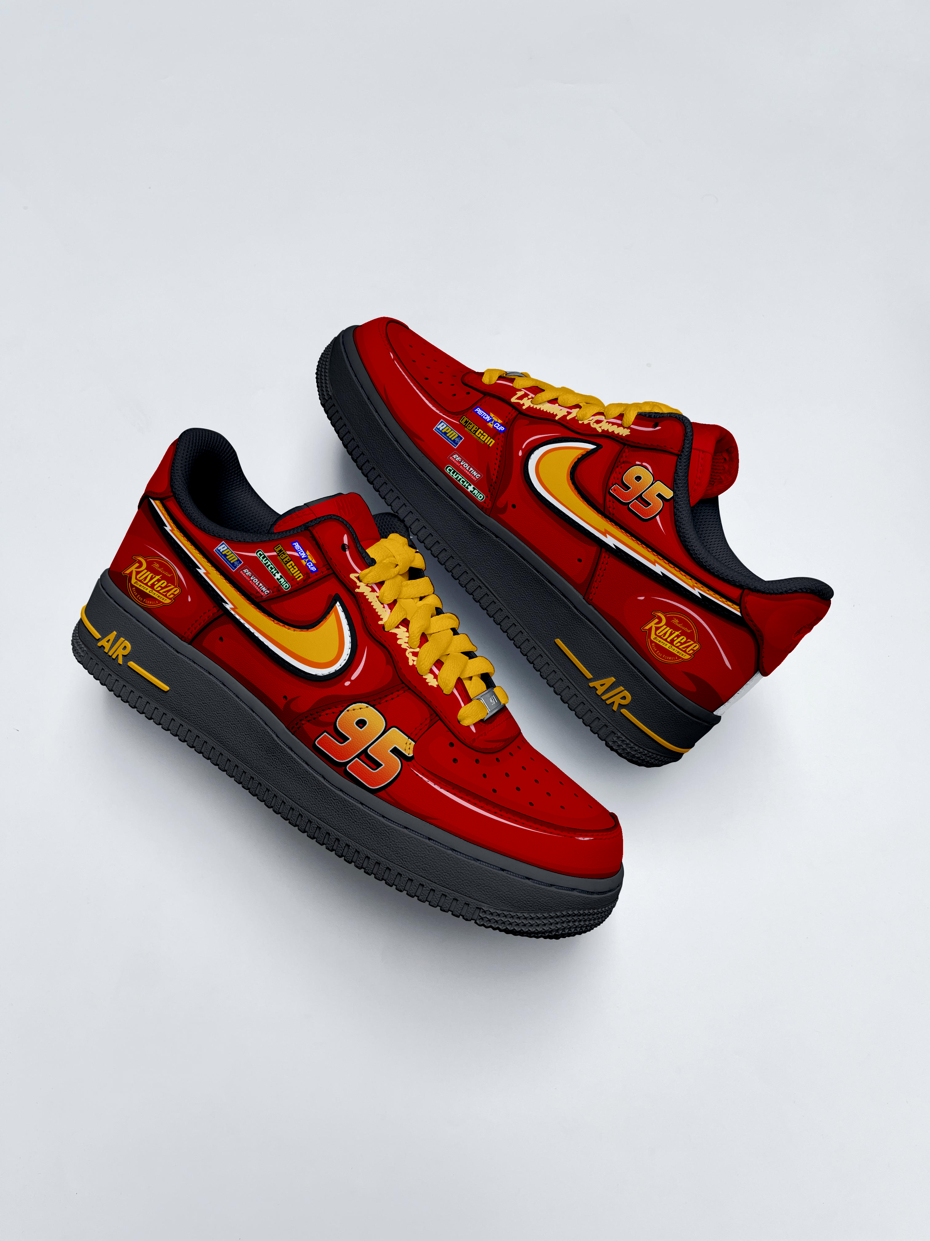 Lightening McQueen - Custom Nike Air Force 1