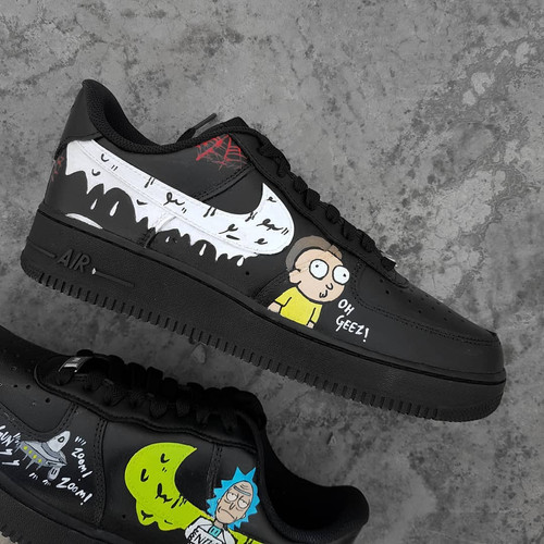 Rick Morty AF1 Black