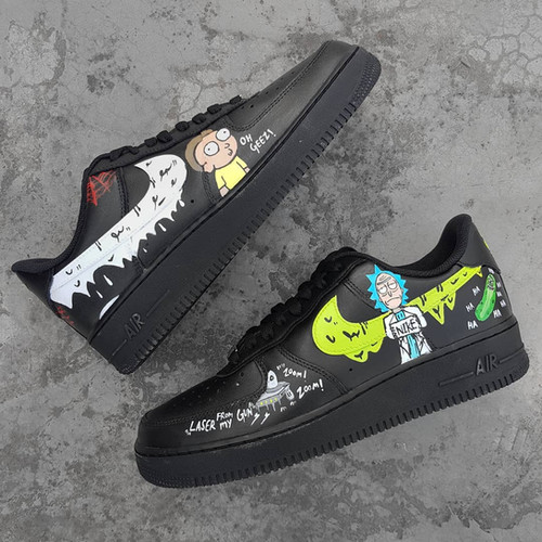 rick and morty airforce ones