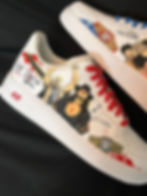 Thumbnail: Custom Nike Air Force 1 WWE Wrestling Undertaker and Stone Cold Steve Austin