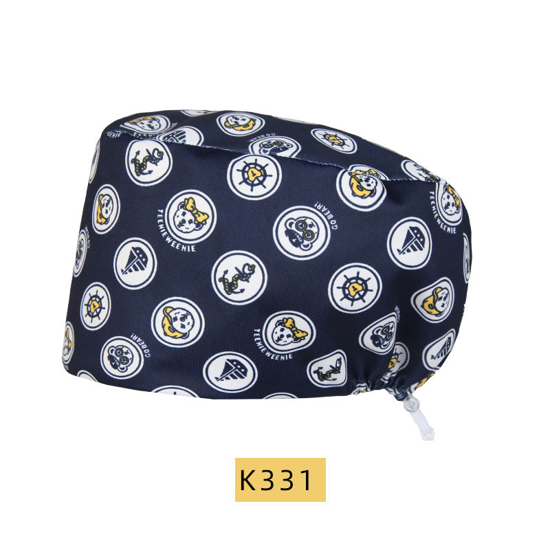 Thumbnail: Scrub Cap Women Nurse Clinic Veterinarian Working Scrub Hat With Satin Beauty Sa