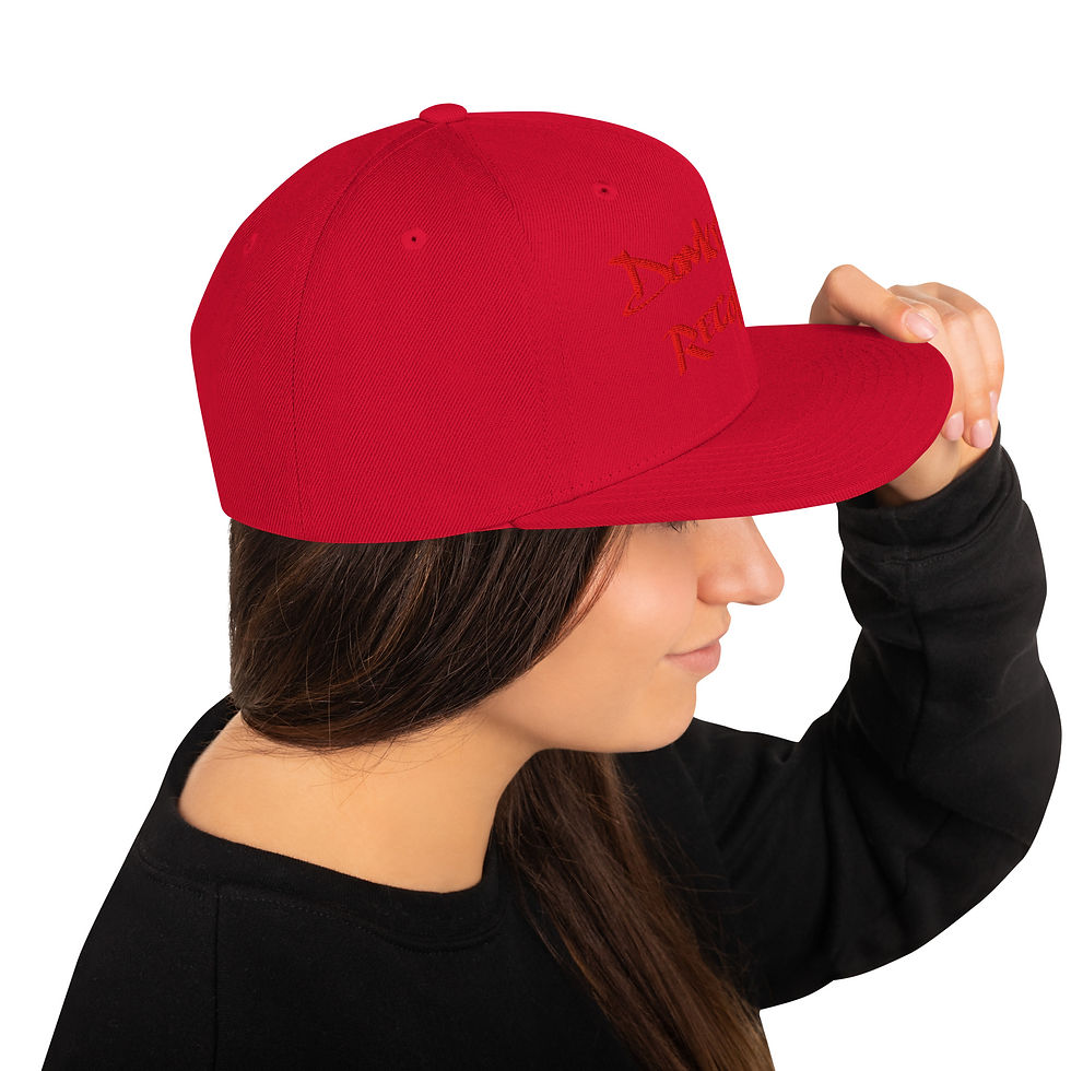 Thumbnail: Donkeyman Records Red Graffiti Snapback Hat