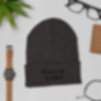 Thumbnail: Donkeyman Records Black Graffiti Cuffed Beanie