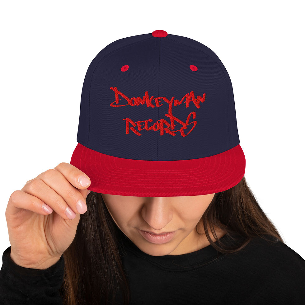 Thumbnail: Donkeyman Records Red Graffiti Snapback Hat