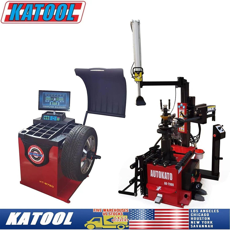 Thumbnail: Katool KT-T835 Tire Changer & KT-B700 Wheel Balancer Combo