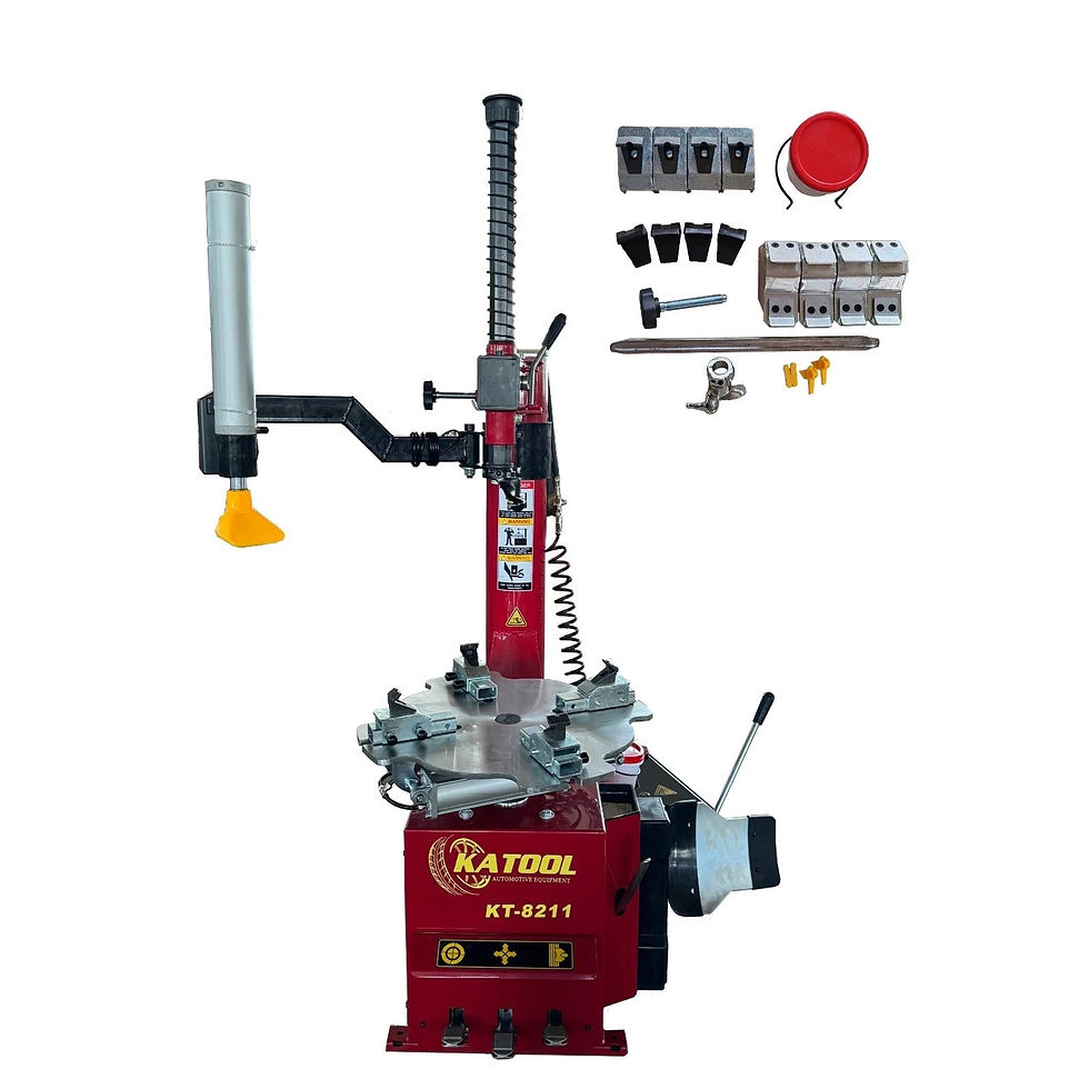 Thumbnail: Katool KT-8211 Tire Changer with Left Assist Arm & Rotatable Mounting Head