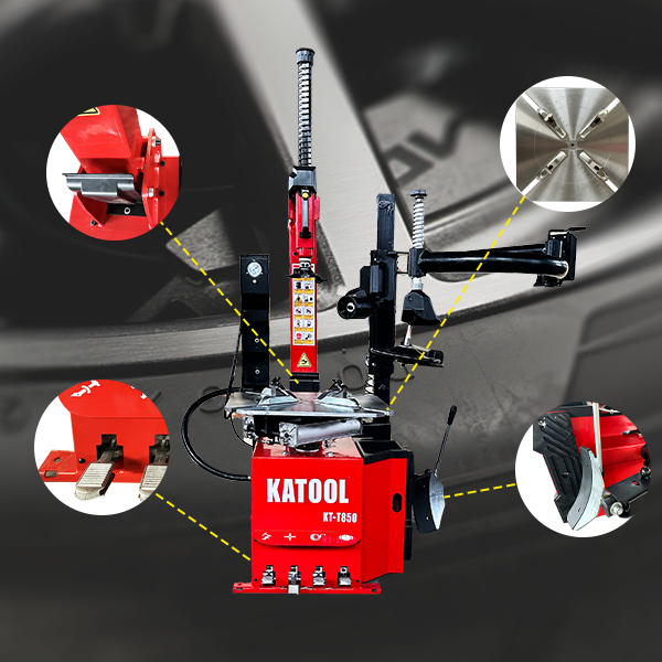 Thumbnail: Katool KT-T850 Tilt-Back Tire Changer 14"-28" Rims