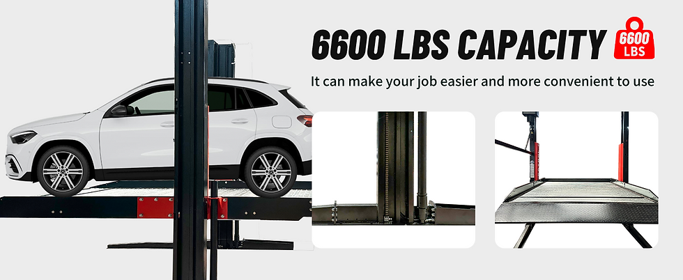 Thumbnail: Katool KT-P2700 6,600 lb 2-Post Parking Lift – Auto Hoist for Home & Pro Shops